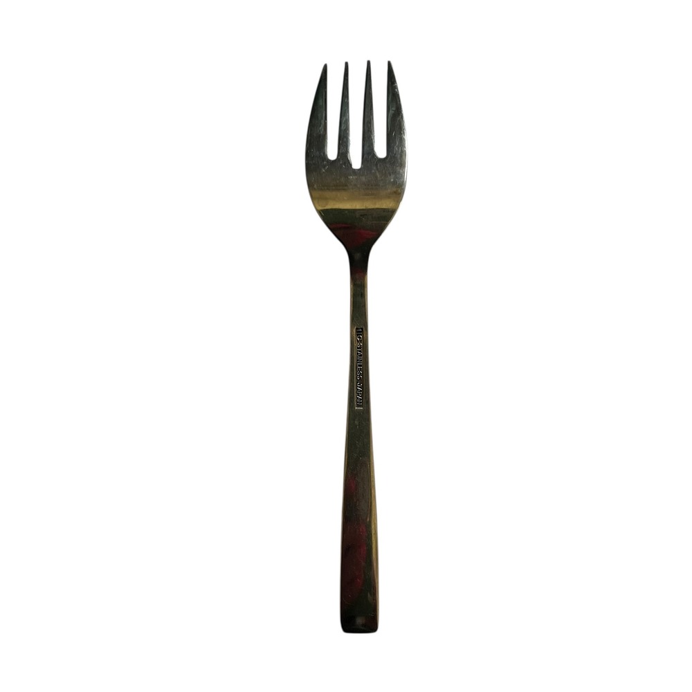 Vintage IG Stainless Japan Salad Fork Ornate Scroll Pattern Flatware Silverware